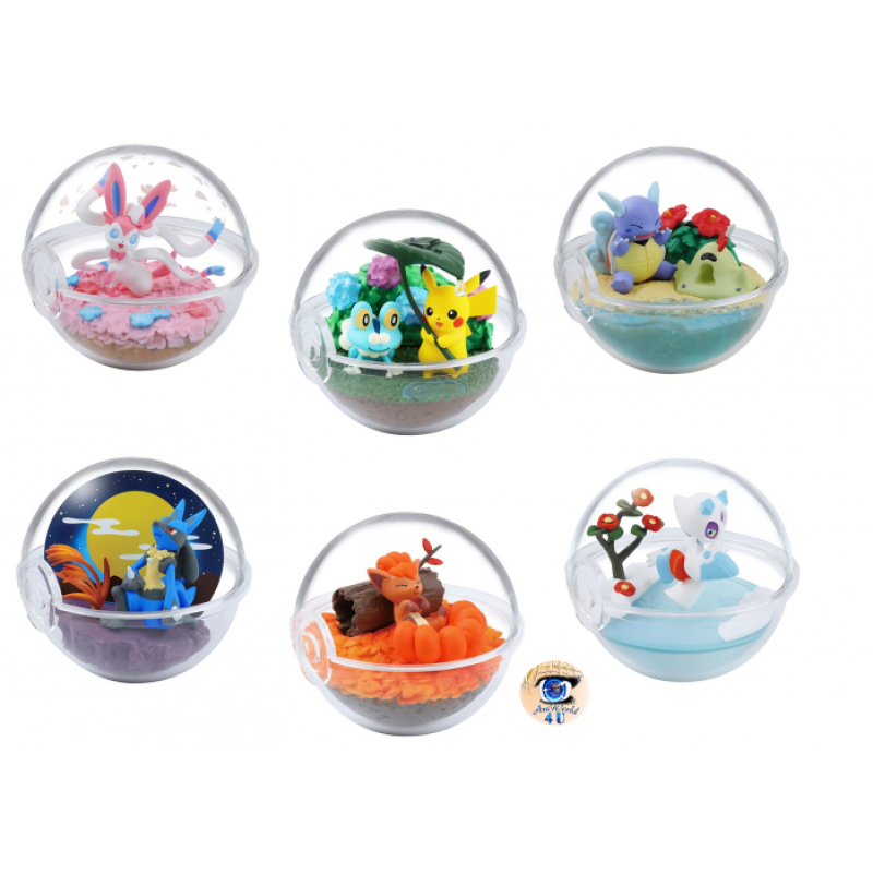 Officiële Pokemon figures re-ment terrarium collection Four Seasons 1